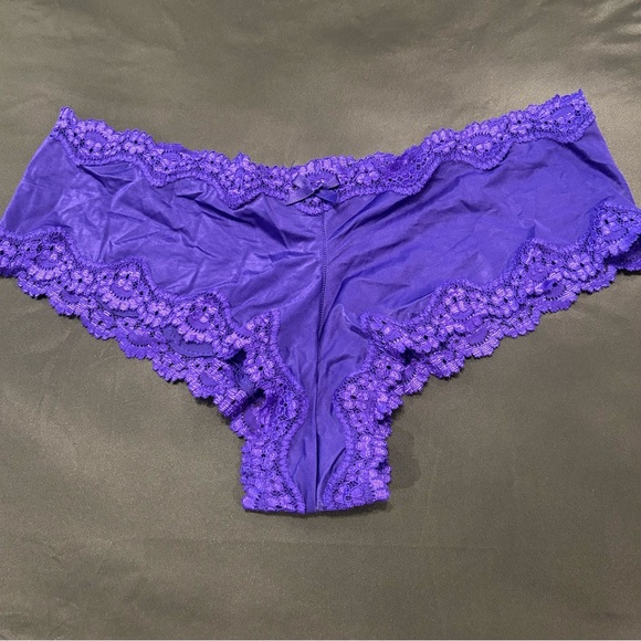 Victoria's Secret Other - Victoria's Secret Cheeky Hipster Purple💕💕 Lace Trim Panties